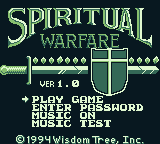 Spiritual Warfare screenshot 3 for GameBoy